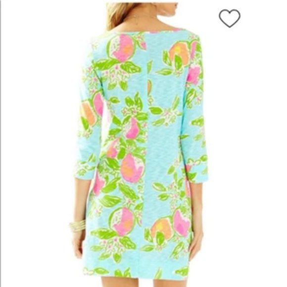 Lilly Pulitzer Marlowe Dress - Pool Blue Pink Lemonade - Size M - Picture 6 of 6